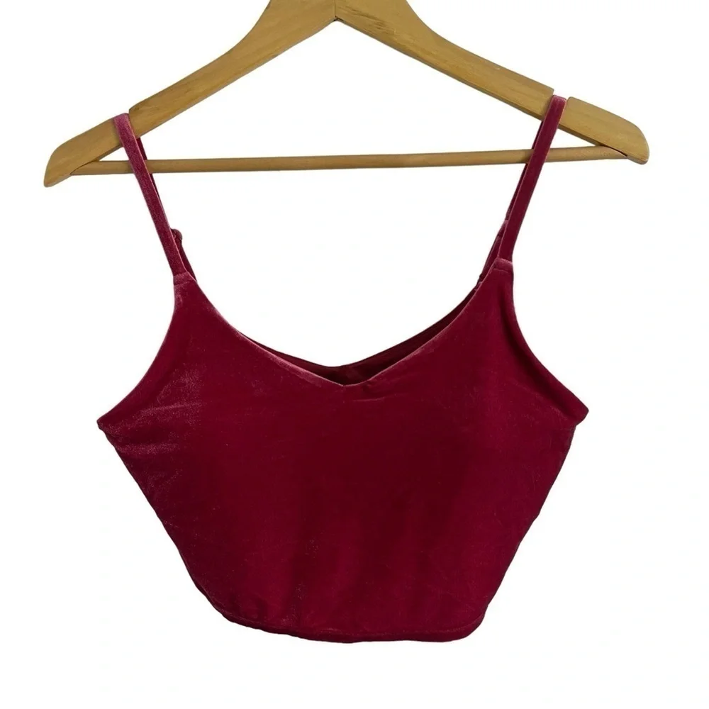 ATHLETA‎ Elation Velvet Tight Leggings and Cropped Workout Top Matching Set